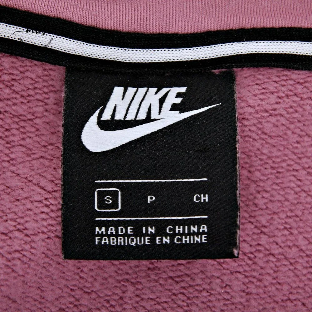 Nike 1/2 Zip Turtleneck Cotton Blend Sweatshirt‎